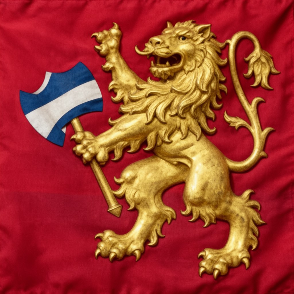 AI-generated illustration of Royal Standard of Norway