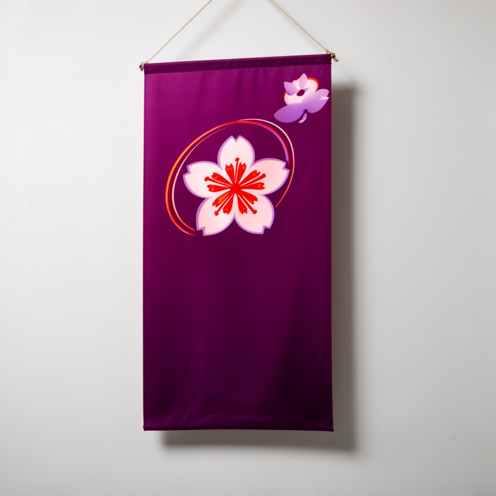 AI-generated illustration of Plum Blossom Banner