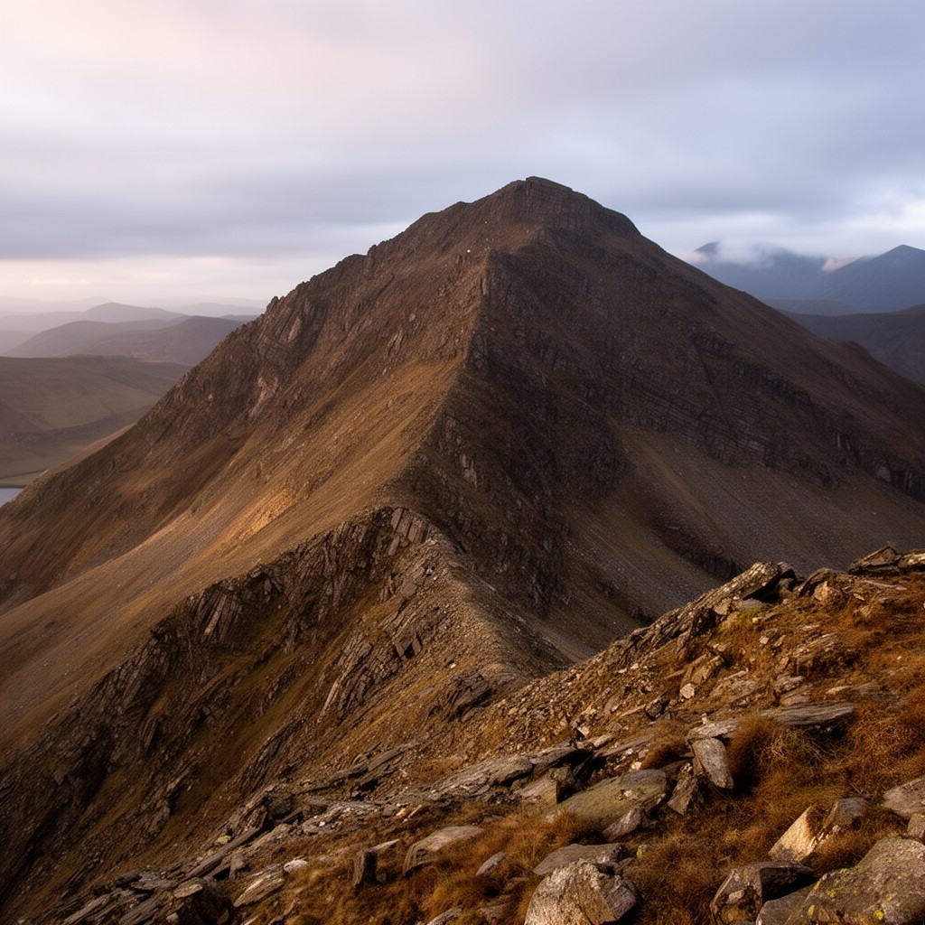 AI-generated illustration of Scafell Pike