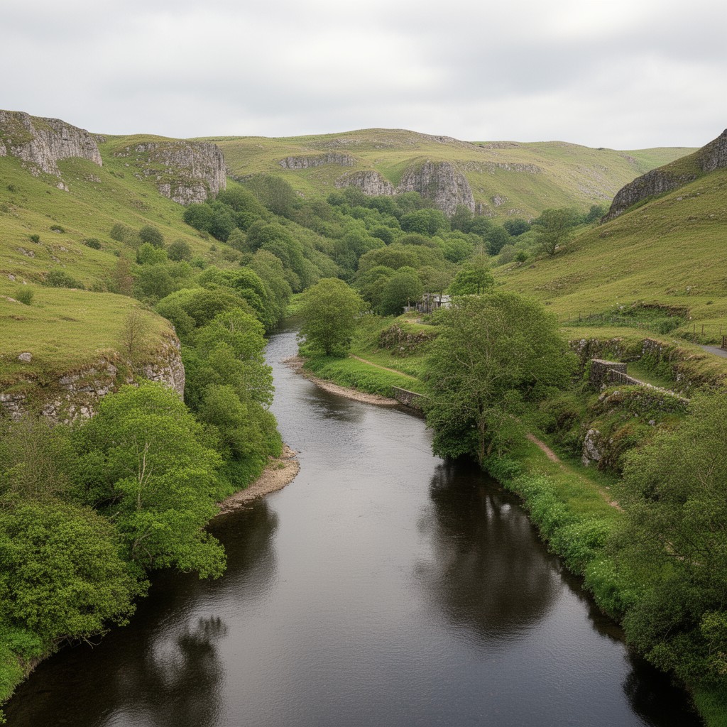 AI-generated illustration of River Alyn (upstream connection)