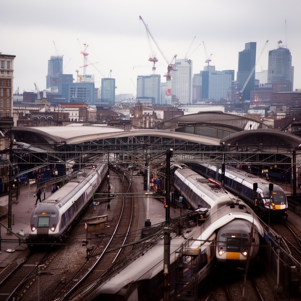 AI-generated illustration of London Euston – Manchester
