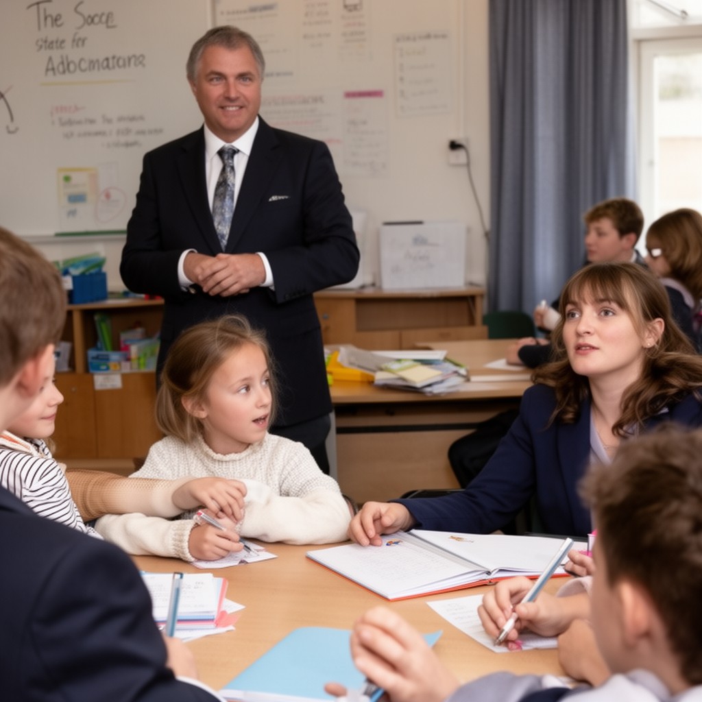 AI-generated illustration of Secretary of State for Education
