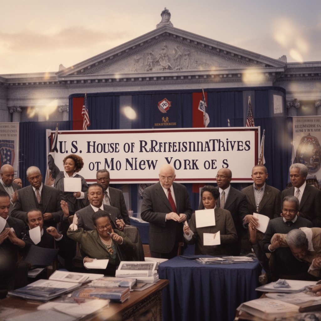 AI-generated illustration of U.S. House of Representatives elections in New York