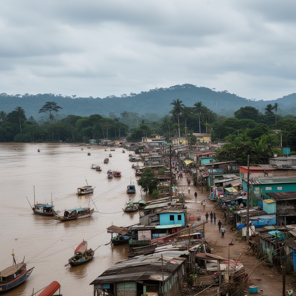 AI-generated illustration of Iquitos