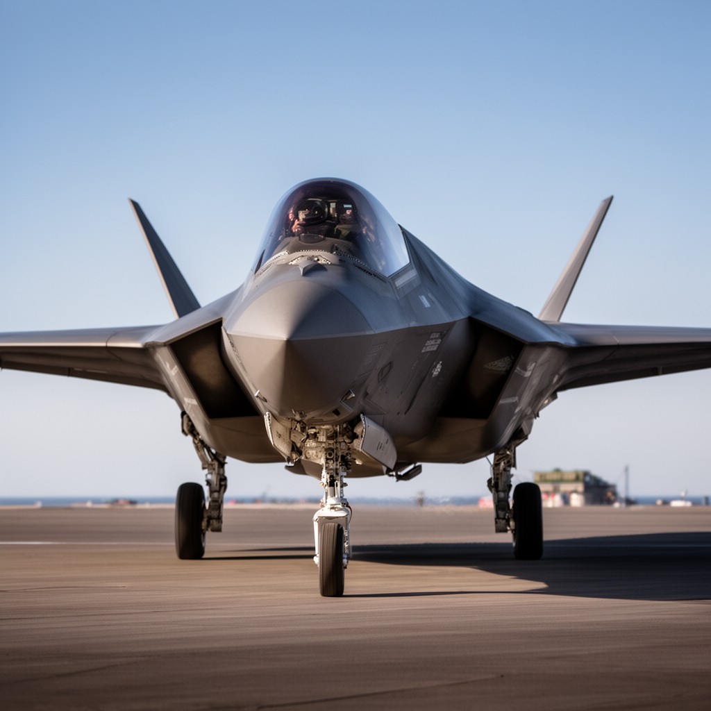 AI-generated illustration of F-35B Lightning II