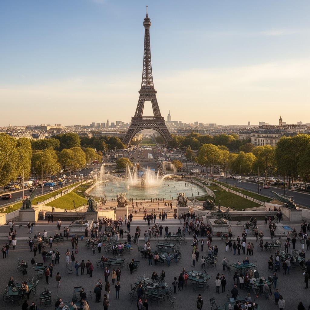 AI-generated illustration of Trocadéro