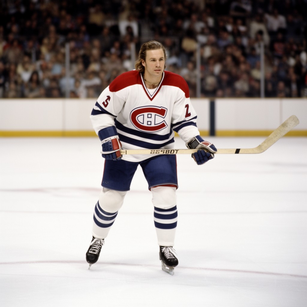 AI-generated illustration of Guy Lafleur