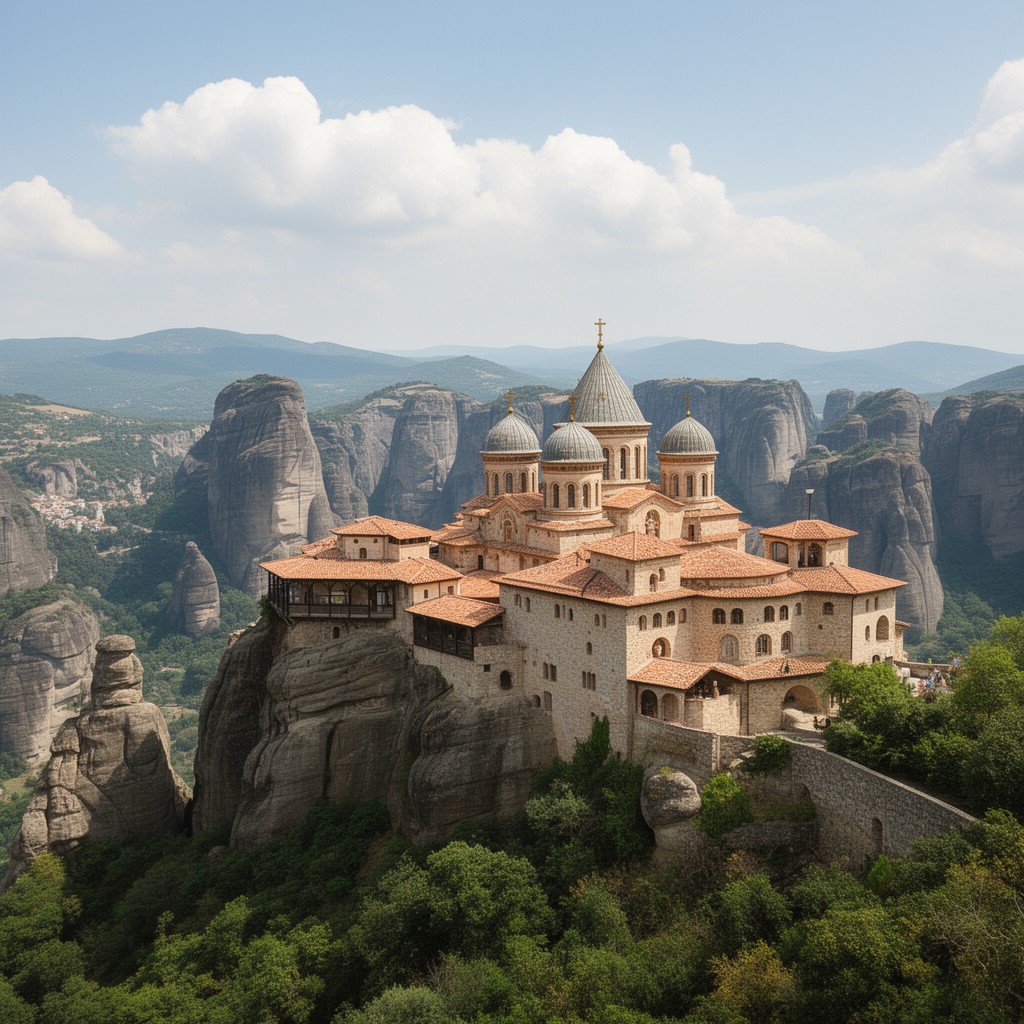 AI-generated illustration of Holy Trinity Monastery