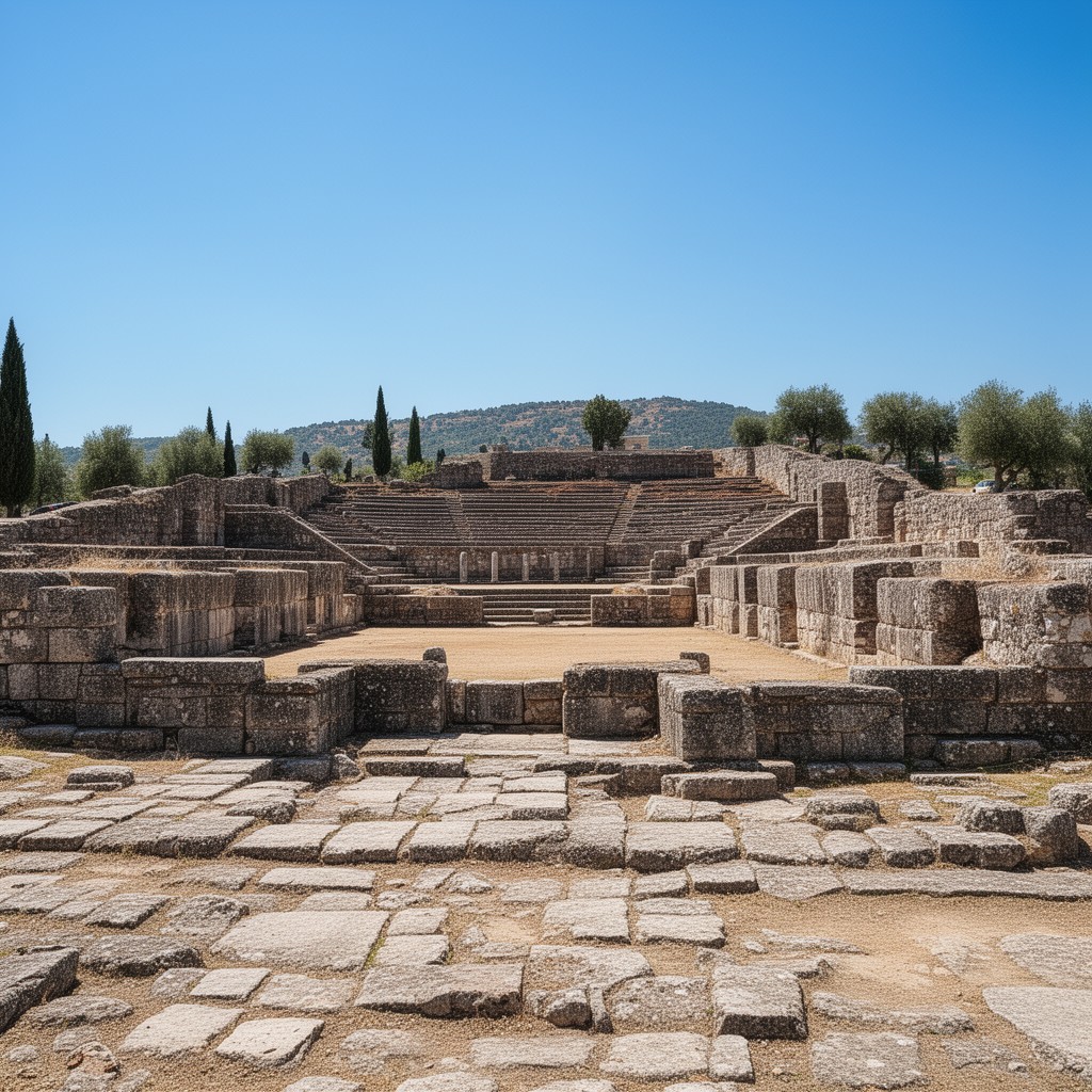 AI-generated illustration of Palaestra of Olympia