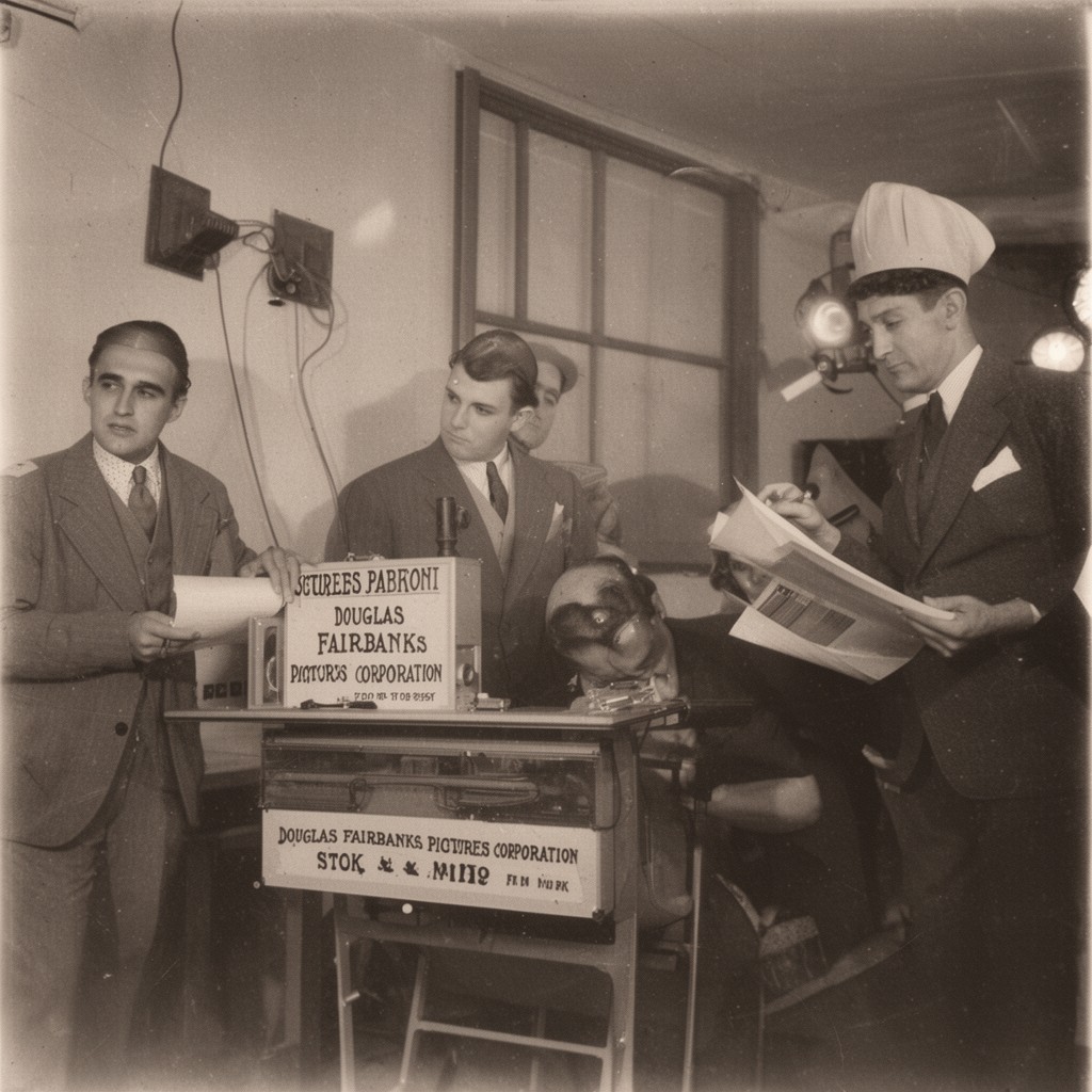 AI-generated illustration of Douglas Fairbanks Pictures Corporation