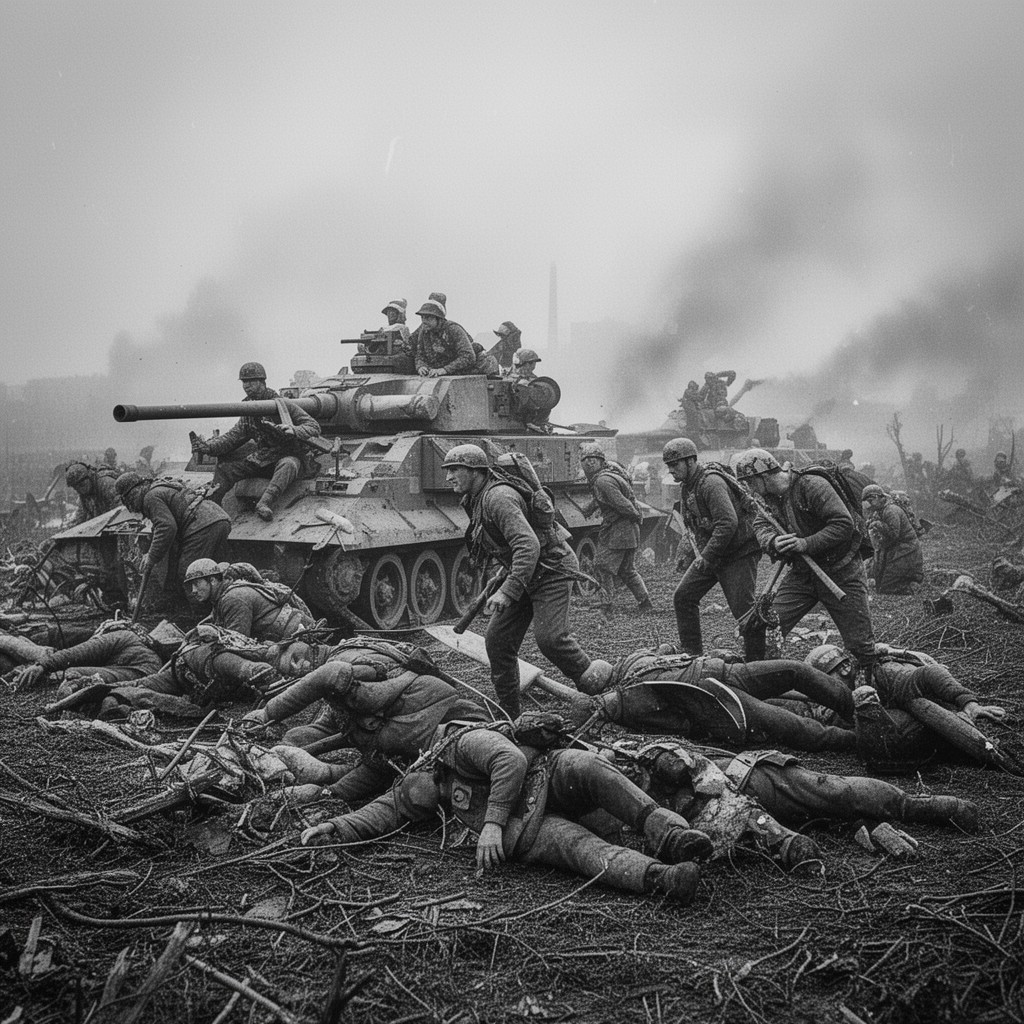 AI-generated illustration of 1939 Defensive War
