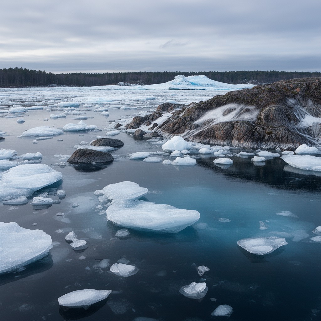 AI-generated illustration of Baltic Ice Lake