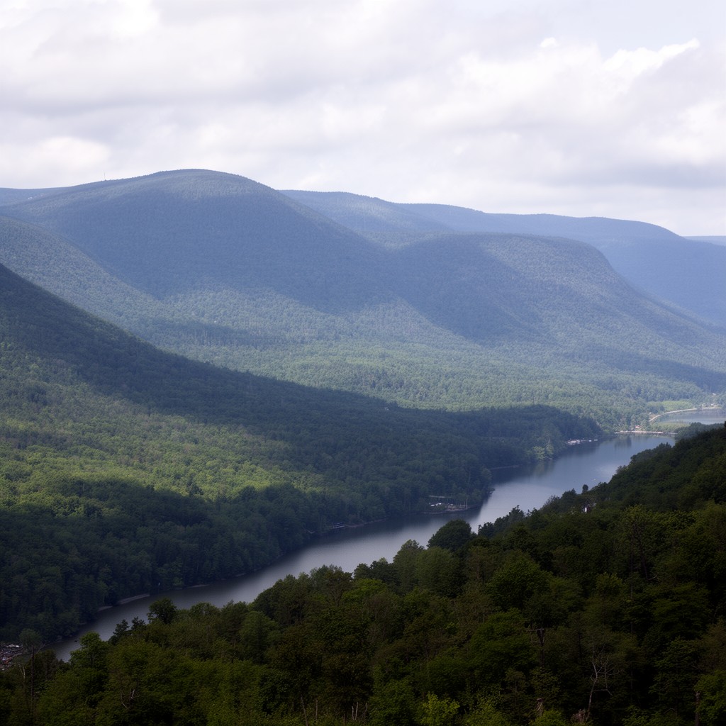 AI-generated illustration of Bear Mountain State Park