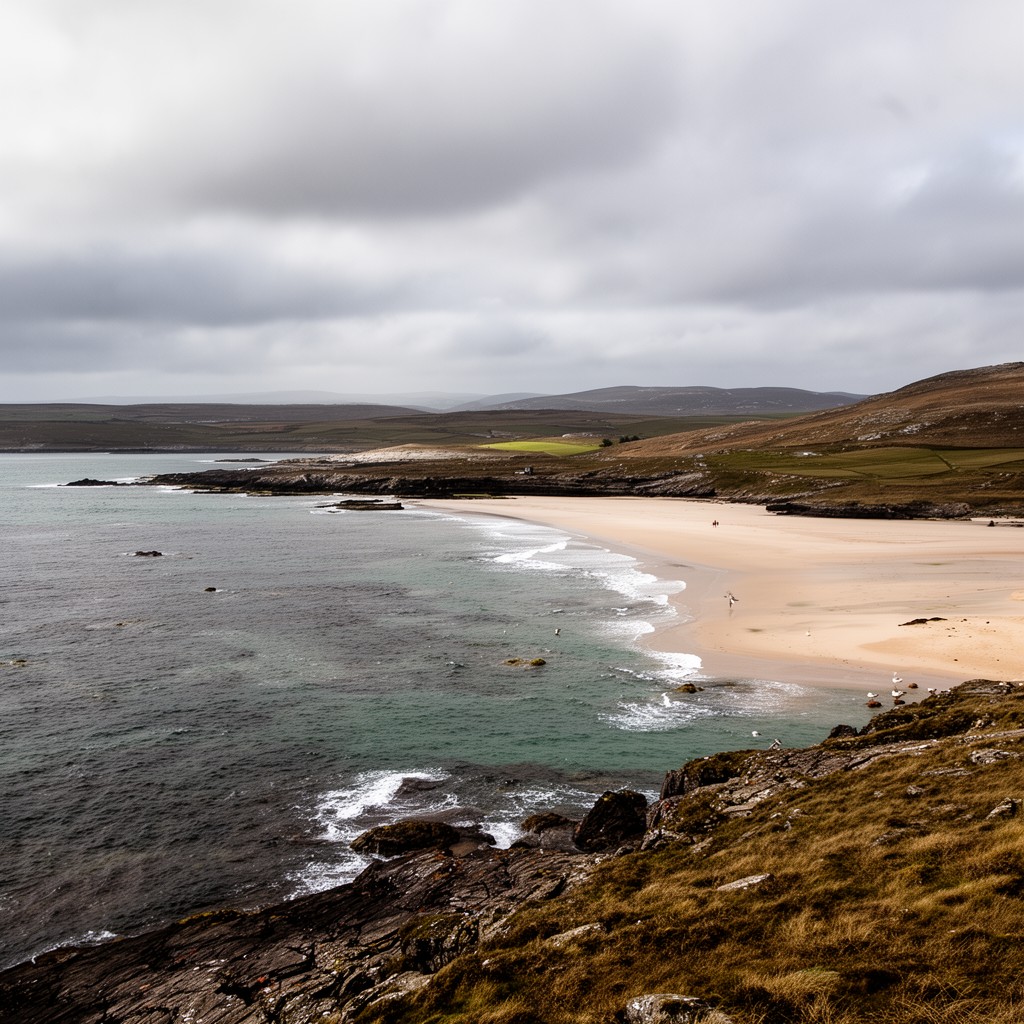 AI-generated illustration of North Uist
