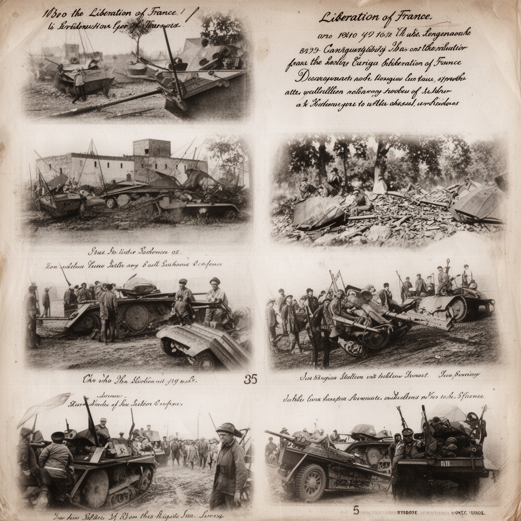 AI-generated illustration of Liberation of France