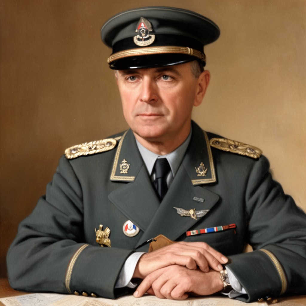 AI-generated illustration of Maurice Gamelin