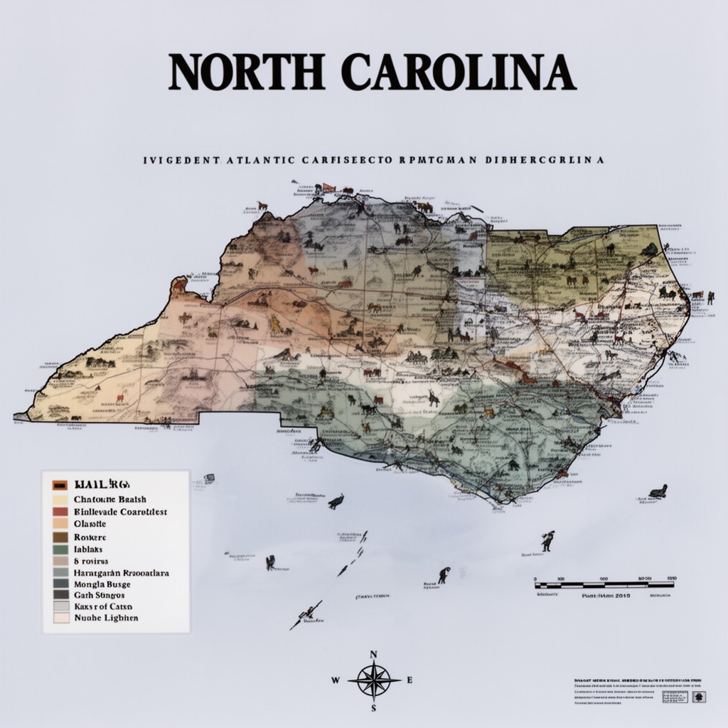 AI-generated illustration of North Carolina