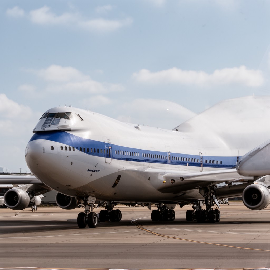 AI-generated illustration of Boeing 747