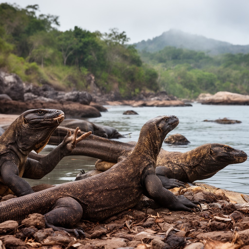 AI-generated illustration of Komodo National Park