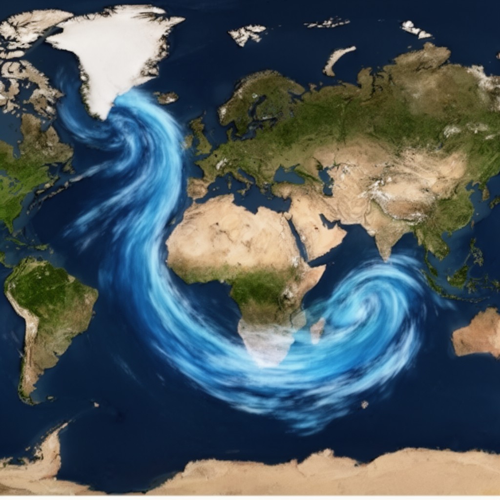 AI-generated illustration of Kuroshio Extension
