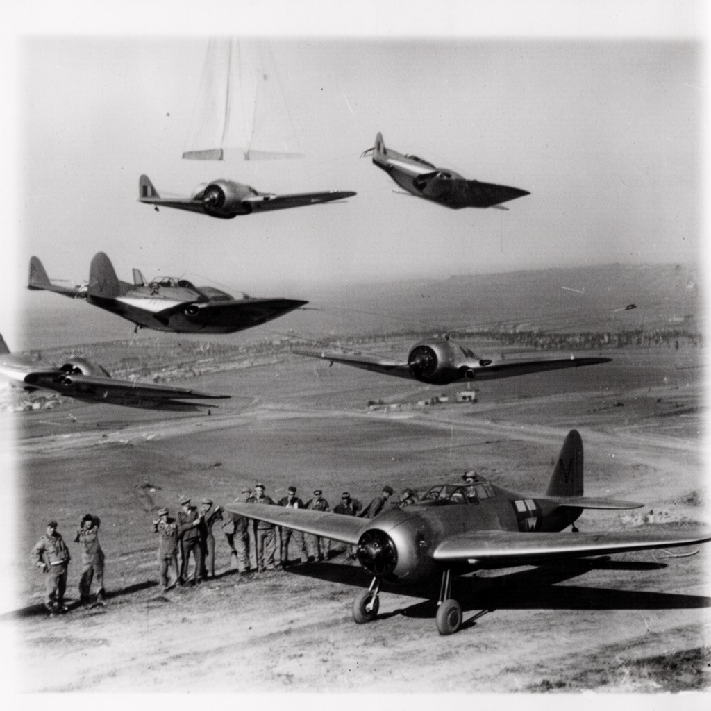 AI-generated illustration of Regia Aeronautica
