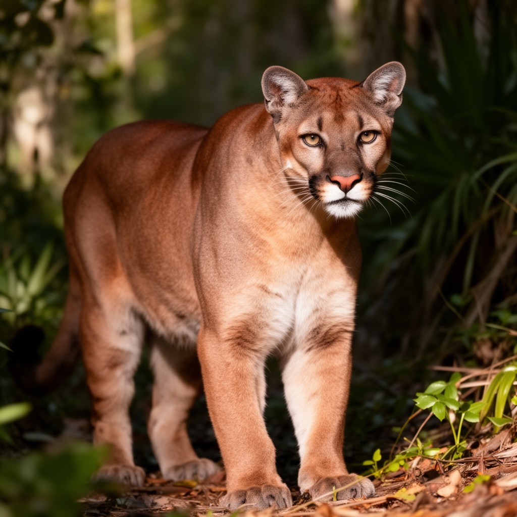 AI-generated illustration of Florida panther