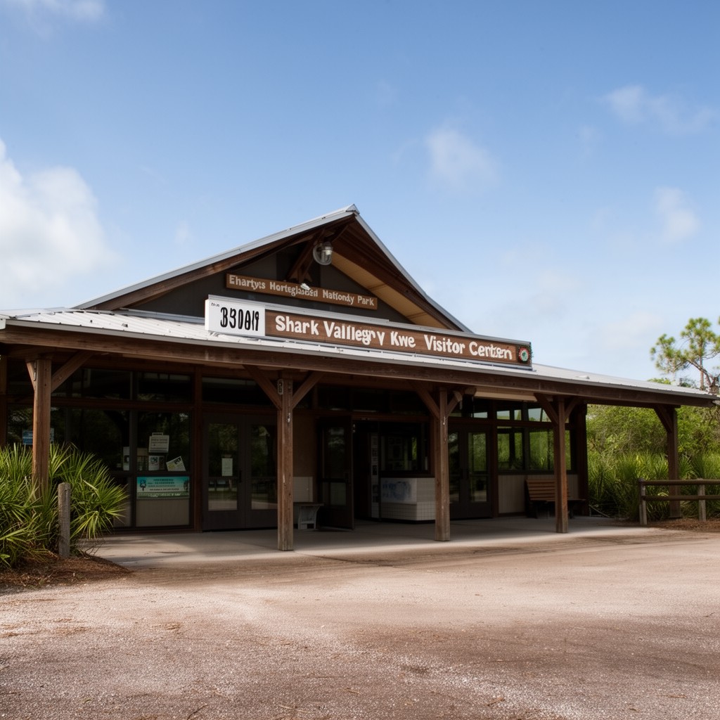 AI-generated illustration of Shark Valley Visitor Center