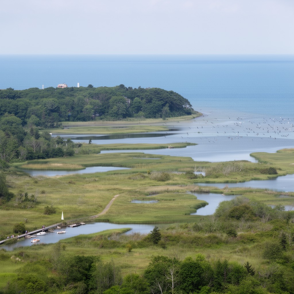 AI-generated illustration of Point Pelee National Park