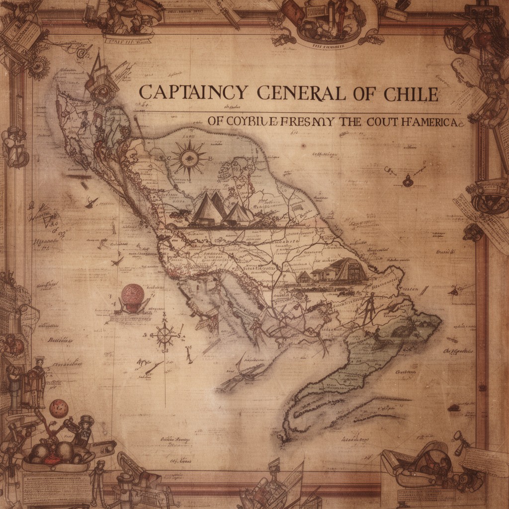 AI-generated illustration of Captaincy General of Chile