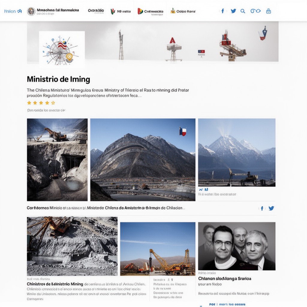 AI-generated illustration of Chilean Ministry of Mining