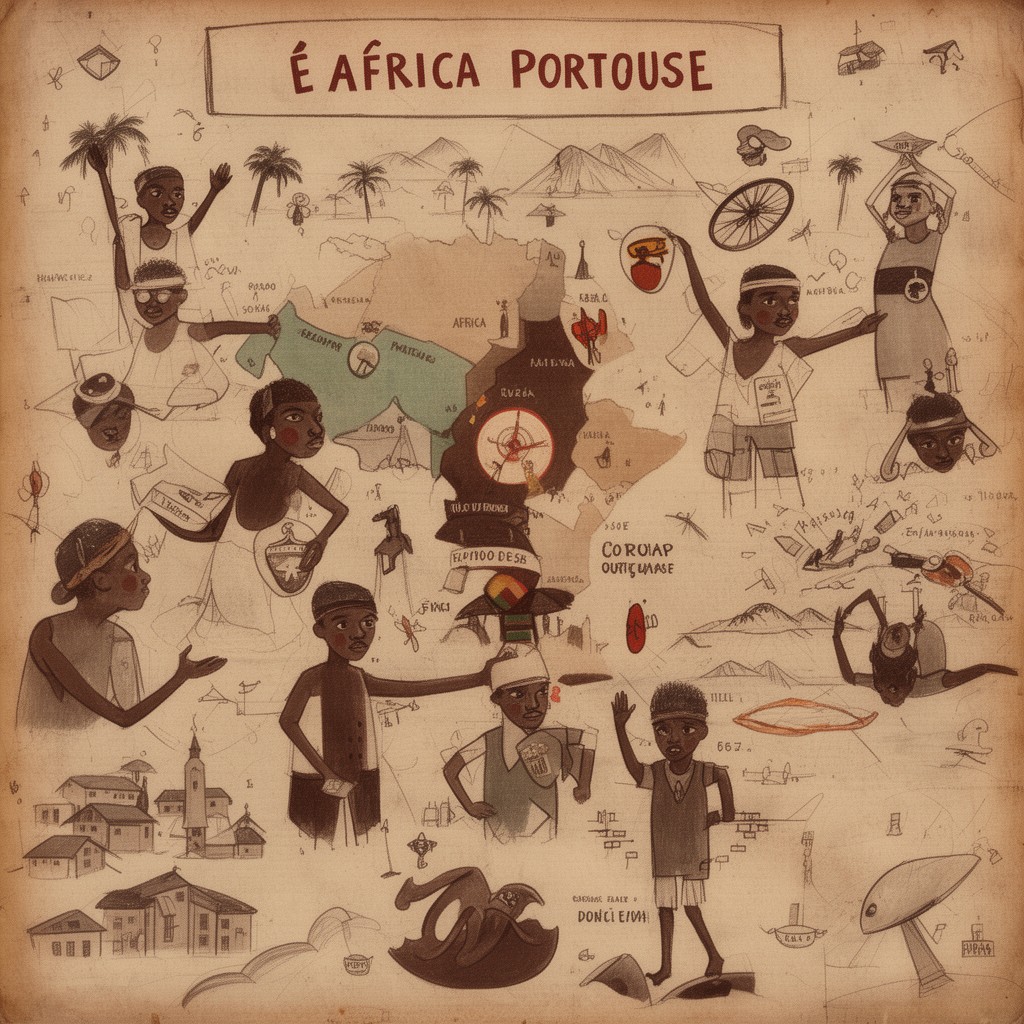 AI-generated illustration of African Portuguese