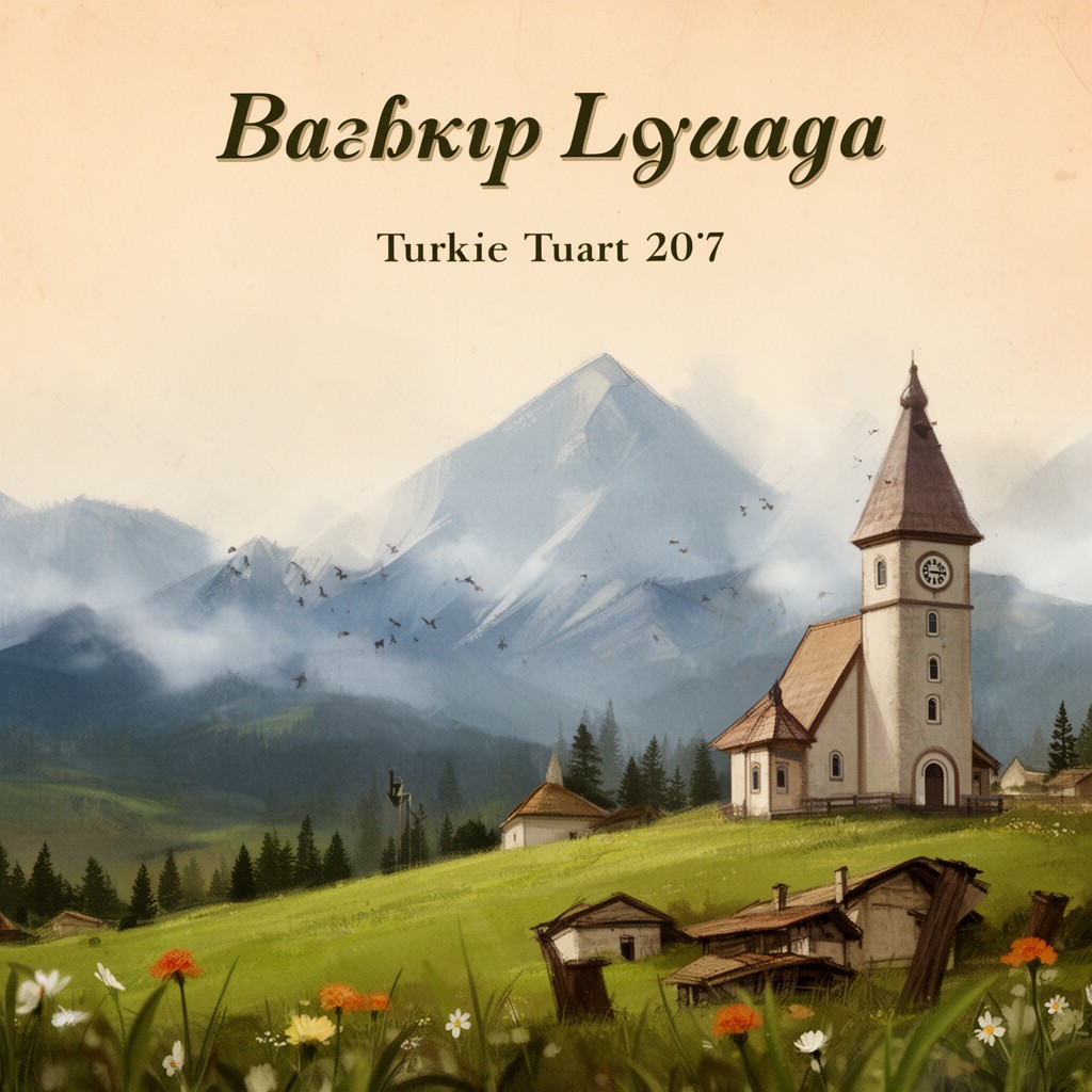 AI-generated illustration of Bashkir language