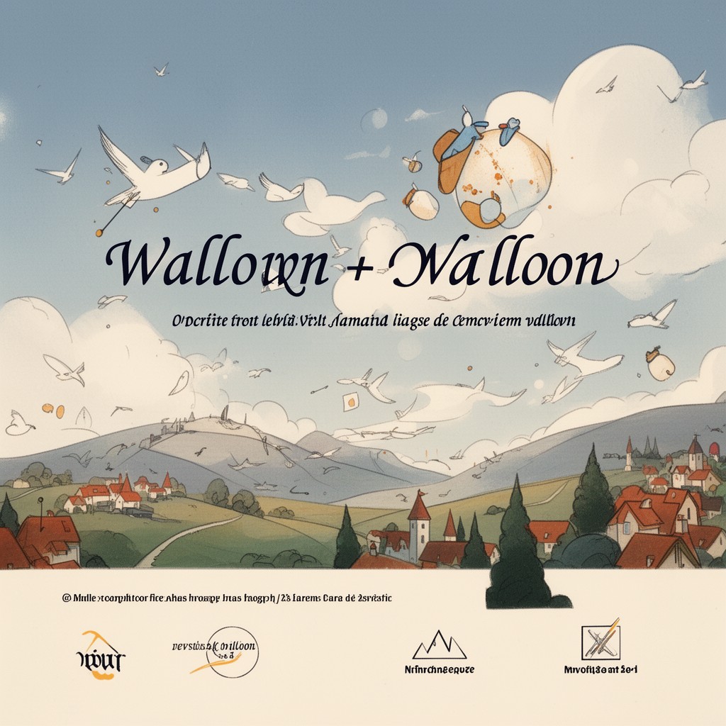 AI-generated illustration of Walloon language