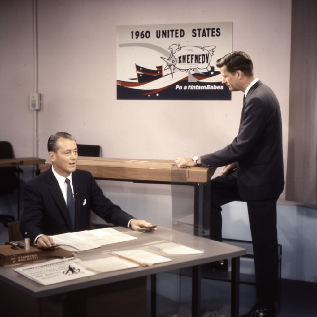 AI-generated illustration of 1960 United States presidential election