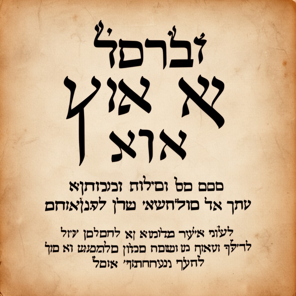 AI-generated illustration of Yiddish