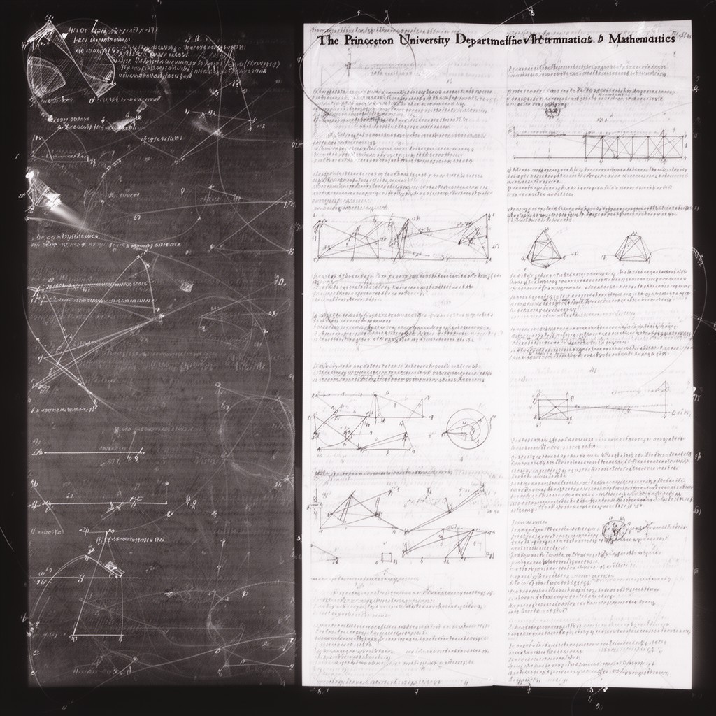 AI-generated illustration of Princeton University Department of Mathematics