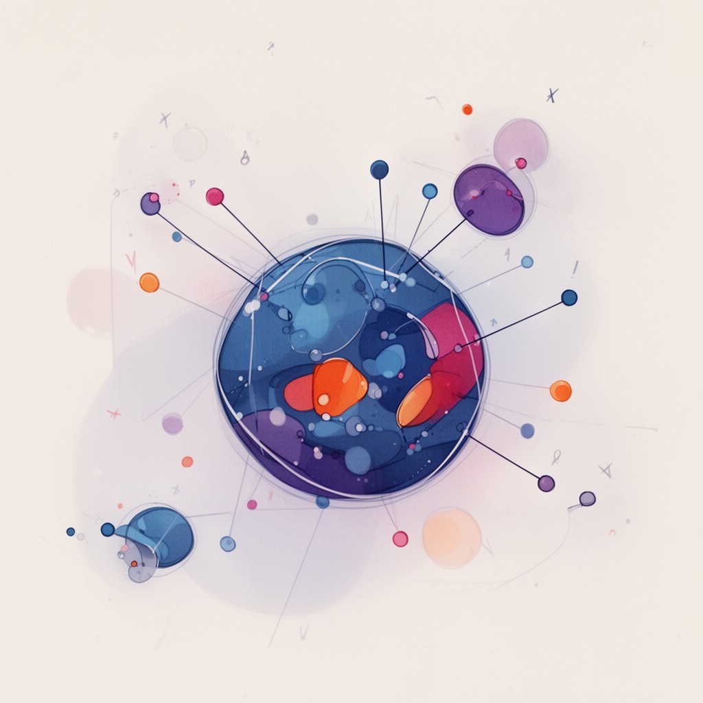 AI-generated illustration of Brouwer fixed-point theorem