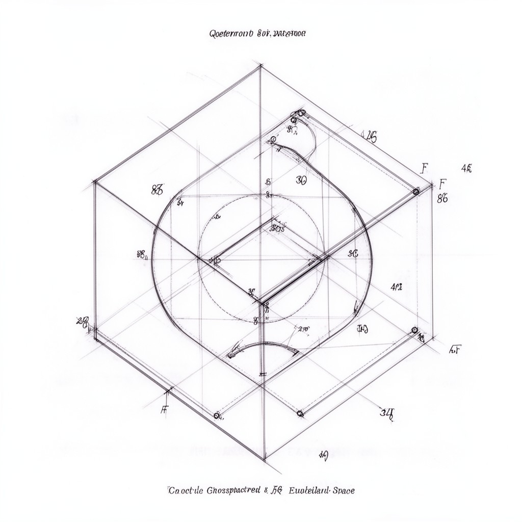 AI-generated illustration of Euclidean space