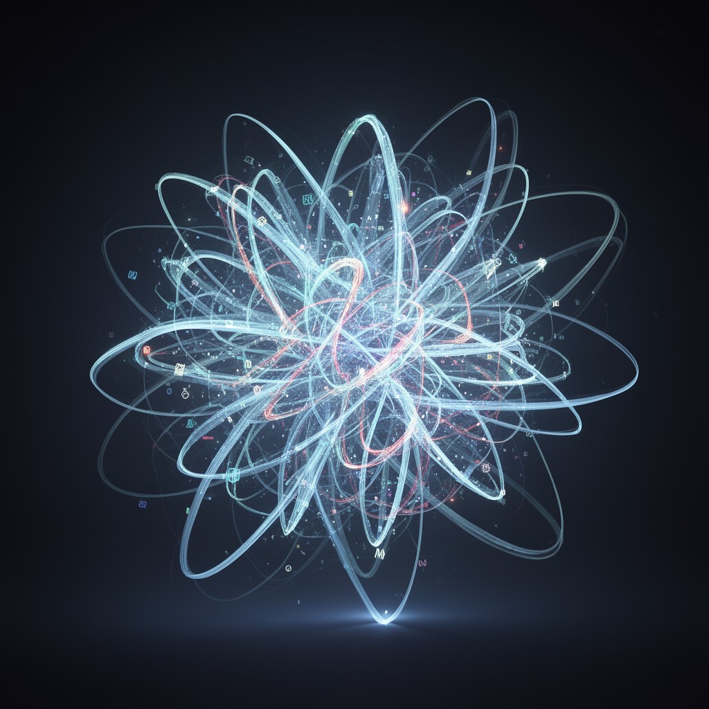 AI-generated illustration of Riemann curvature tensor