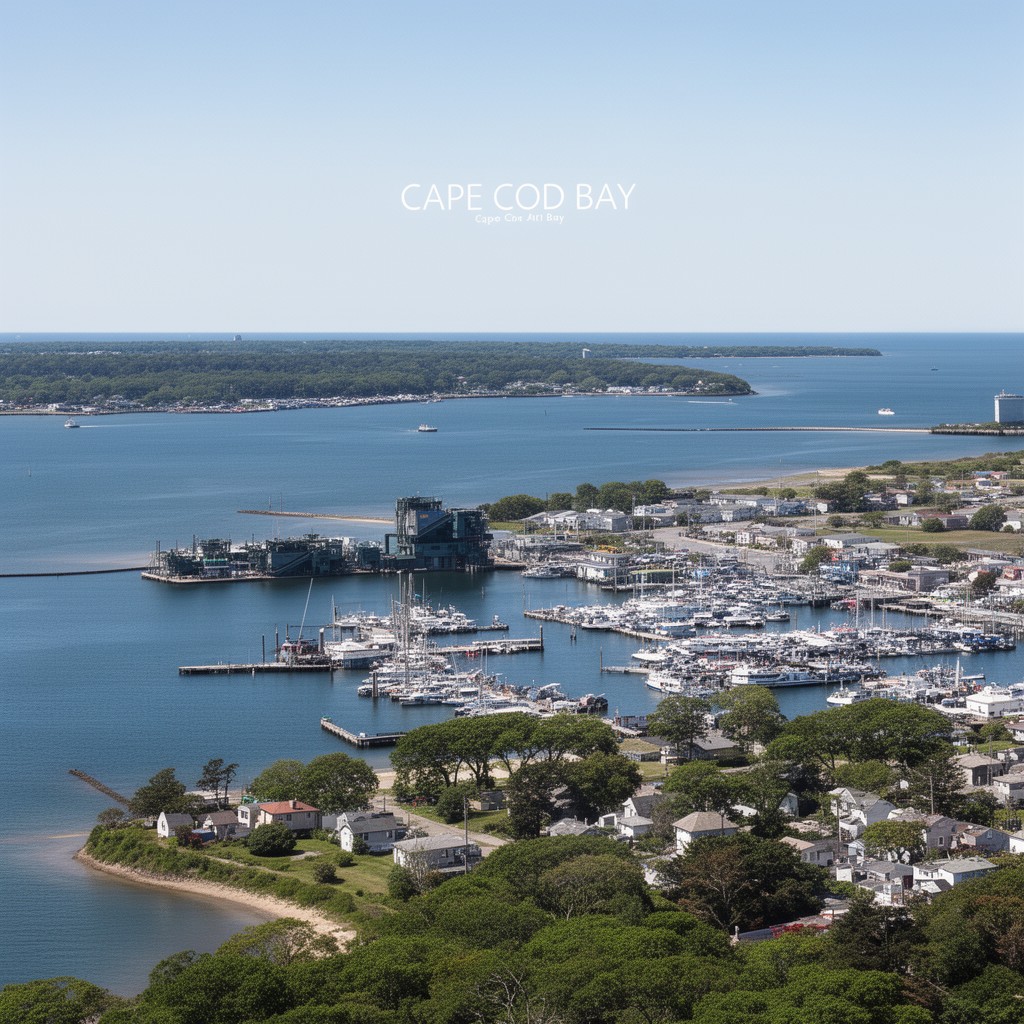 AI-generated illustration of Cape Cod Bay