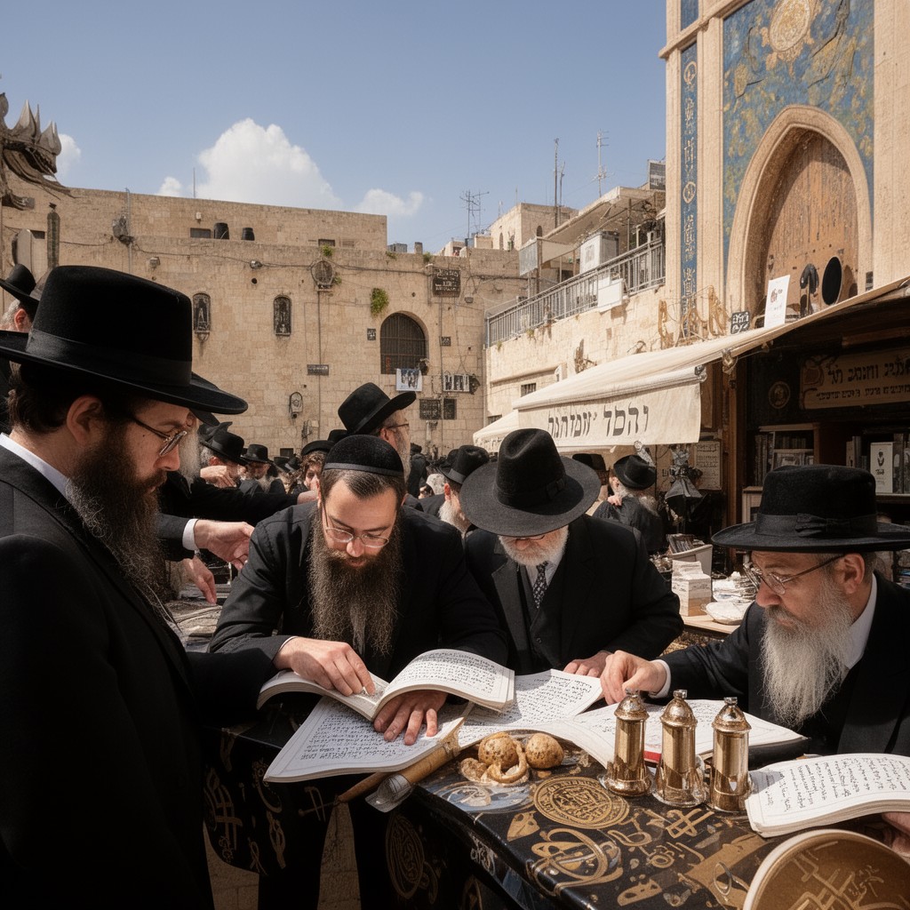 AI-generated illustration of Orthodox Judaism