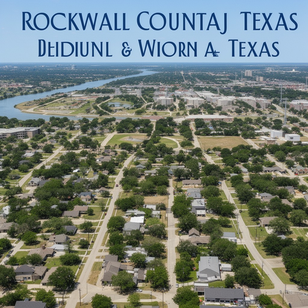 AI-generated illustration of Rockwall County, Texas