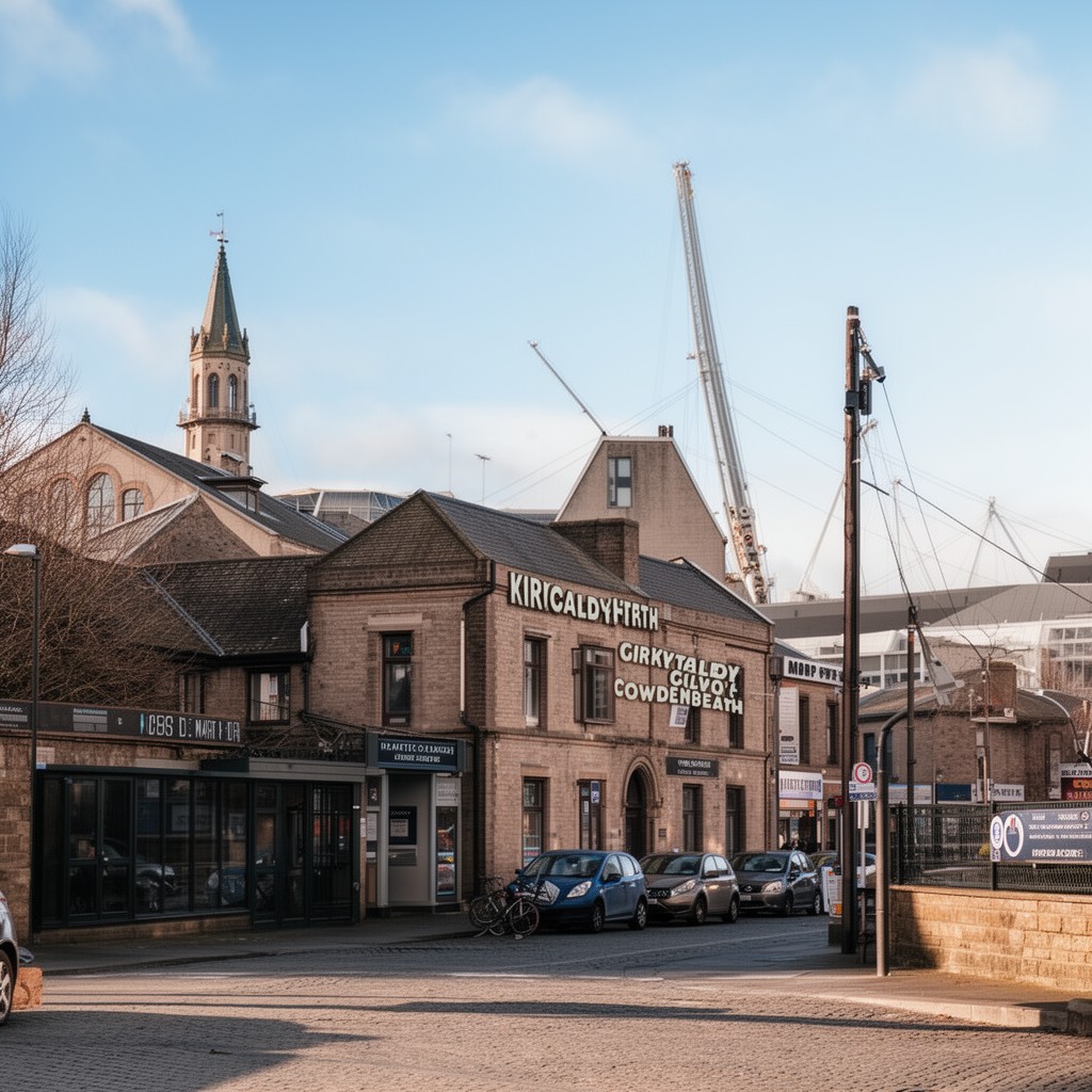 AI-generated illustration of Kirkcaldy and Cowdenbeath