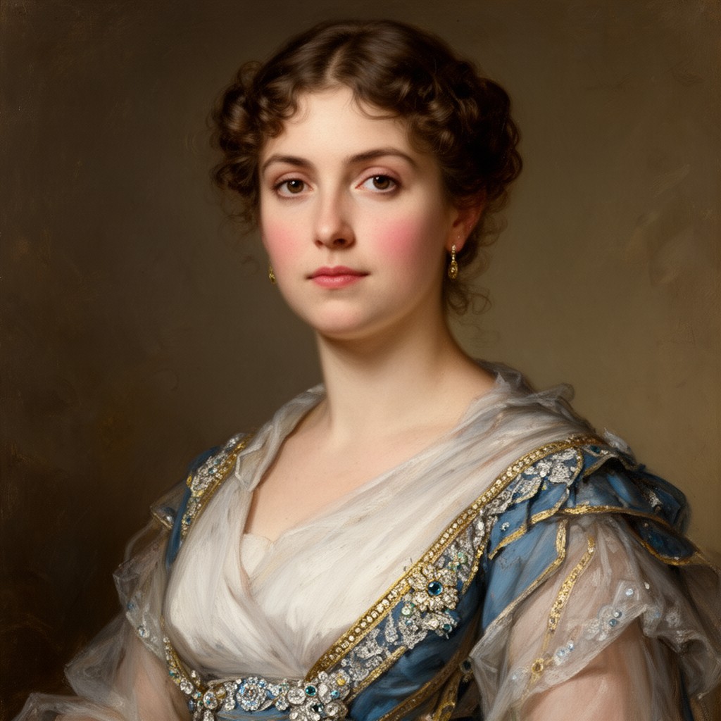 AI-generated illustration of Maria Nikolaevna of Russia
