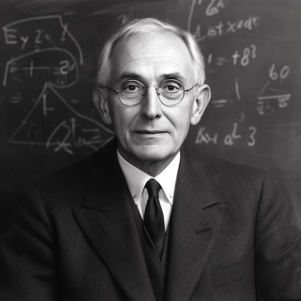 AI-generated illustration of G. H. Hardy