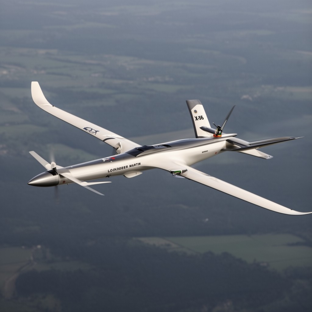 AI-generated illustration of Lockheed Martin X-56