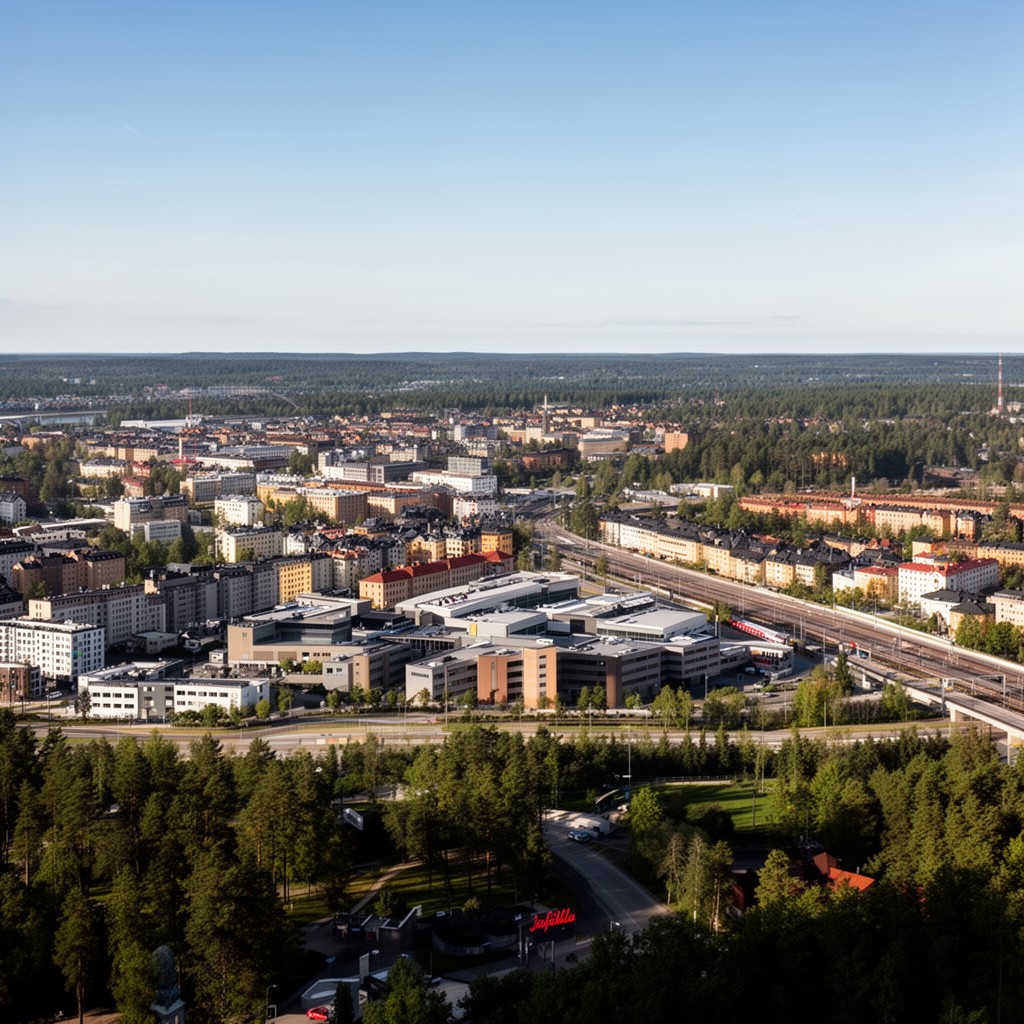 AI-generated illustration of Järfälla Municipality
