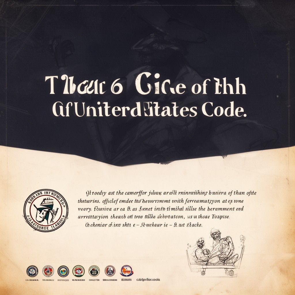 AI-generated illustration of Title 6 of the United States Code