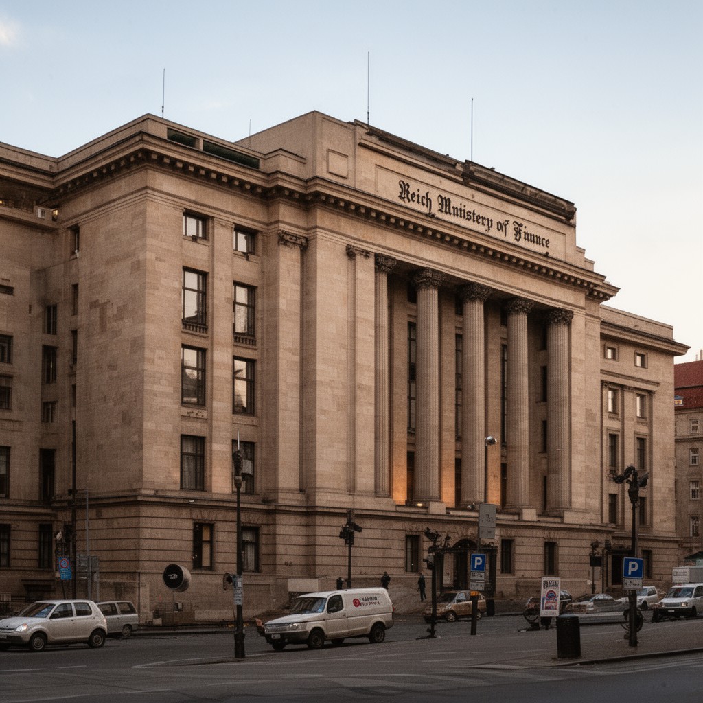AI-generated illustration of Reich Ministry of Finance