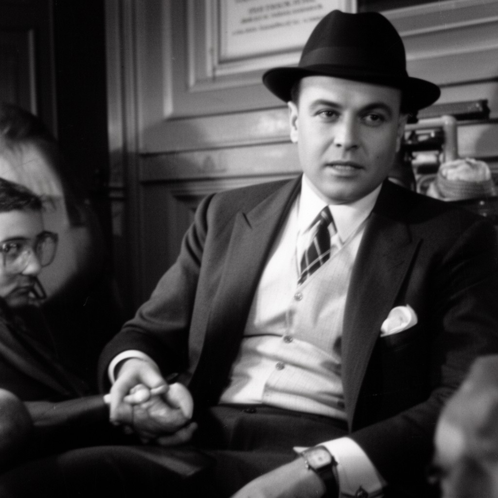 AI-generated illustration of Lucky Luciano